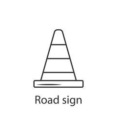 The traffic cone icon icon. Simple element illustration. The traffic cone icon symbol design from Construction collection set. Can be used in web and mobile