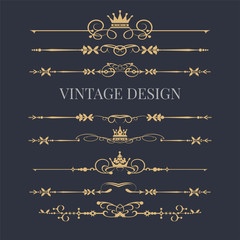 Border design, vector set