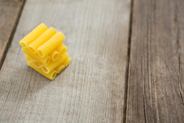 Stack of macaroni pasta