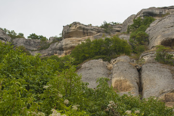 Landscapes of Bulgaria. The Balkan Mountains. The Madara Rider or Madara Horseman.