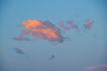 Beautiful pink cloud