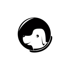 first dog cosmonaut icon. Element of space illustration. Premium quality graphic design icon. Signs and symbols collection icon for websites, web design, mobile app - obrazy, fototapety, plakaty