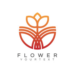 Flower logo design