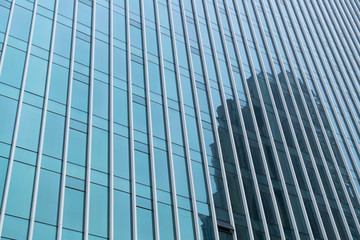 Windows of skyscrapers in London City