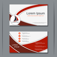 Business visiting card vector design template