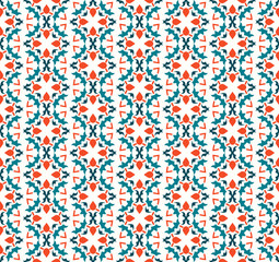 Abstract seamless ornament pattern. Vector illustration.