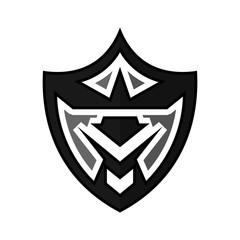 shield logo. security icon. guardian symbol. vector eps 08.