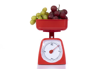 Bascula con uvas