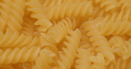 Pile of Uncooked fusilli