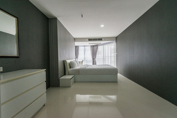 Interior of modern bedroom