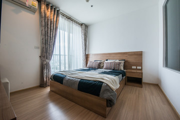 Interior of modern bedroom