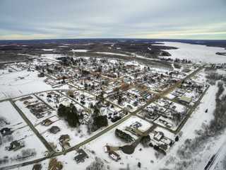 Bovey, Minnesota is a small Community on the Iron Range of Minnesota in Winter