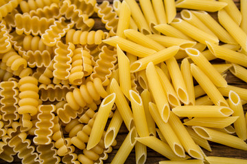 Riccioli and pennette pasta