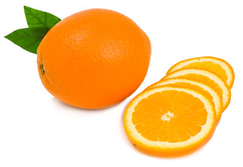 orange isolated on white background