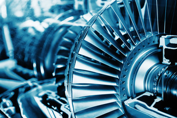 Turbine Engine Profile.  Aviation Technologies. - obrazy, fototapety, plakaty