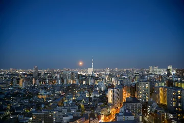 Fotobehang 東京　夜景 © siro46