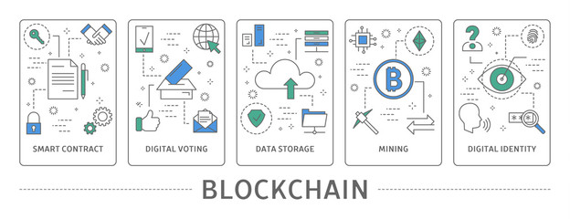 Blockchain usage areas.