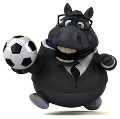 Fun horse - 3D Illustration