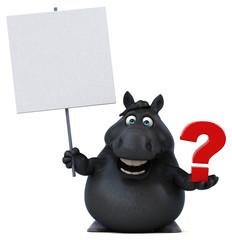 Fun horse - 3D Illustration