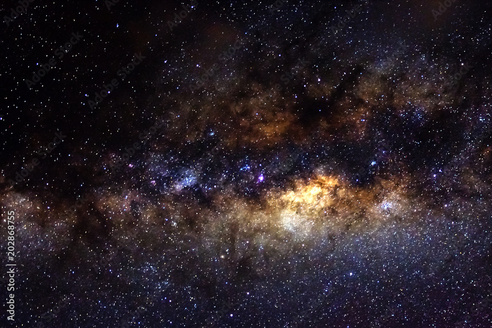 Wall mural stars and galaxy outer space sky night universe black starry background