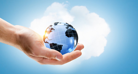 Global communication and networking. Mixed media