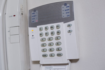 White wall mounted entry phone system