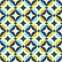 seamless retro pattern in scandinavian style with geometric elements - 202871527