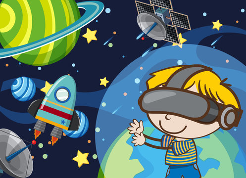 Kid Play Space Virtual Reality Game