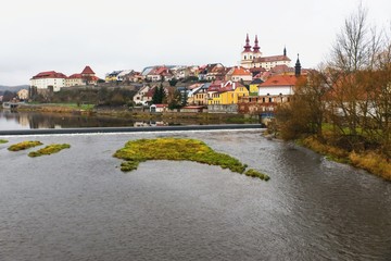 Fototapeta na wymiar Historical town Kadan,Czech republic.