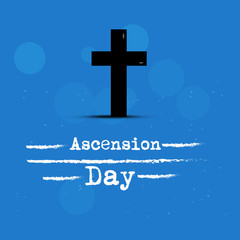Fototapeta premium Illustration of background for Ascension Day