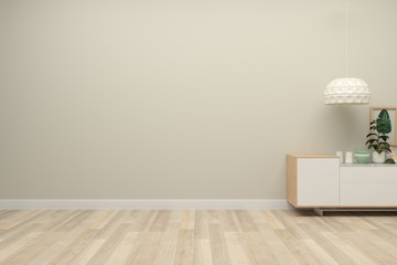Fototapeta na wymiar brige wall wood floor template copy space wood table 3d render background texture interior living room