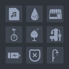 Premium set of fill icons. Such as closed, safety, protection, graphic, sweet, cart, full, store, bike, market, bath, sign, shop, clean, hygiene, battery, commerce, supermarket, bathroom, electricity