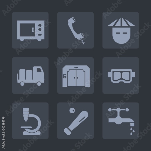 Premium Set Of Fill Icons Such As Shipping Tap Female