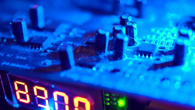 Computer Circuit Board Flyover .4