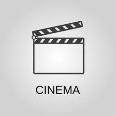 Cinema icon. Cinema symbol. Flat design. Stock - Vector illustration