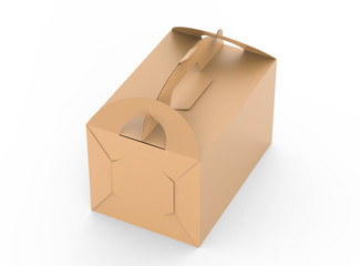 Kraft box with handle