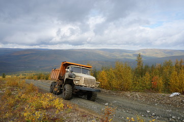 Expedition to the Northern Urals. Road in the mountains