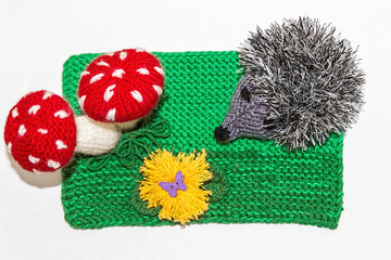 Knitted toys. Needlework. Craft.