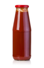 hot sauce in glass bottle