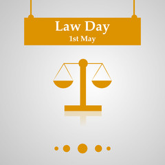 Illustration of USA Law Day background