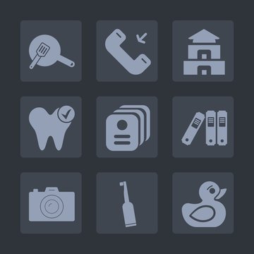 Premium set of fill icons. Such as tooth, temple, card, button, sign, call, water, dentist, office, pagoda, business, rubber, pan, id, play, toy, child, duck, travel, camera, photographer, identity