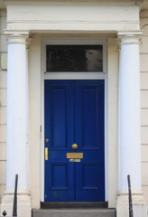 British style squared front door