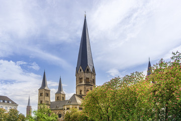 Fototapeta na wymiar Frühling am Münster in Bonn