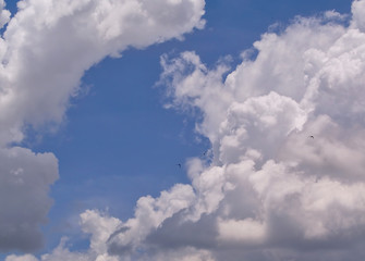 Naklejka na ściany i meble cloud and blue sky texture background