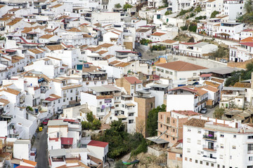 White washed buildings of Alora Spain