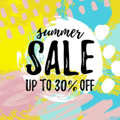 Vector illustration, Summer Sale banner