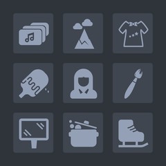 Premium set of fill icons. Such as document, hill, young, kitchen, face, internet, clothing, cold, lady, peak, skating, brush, woman, sky, format, baby, street, child, mountain, video, cute, blue, boy