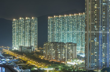 Fototapeta premium High rise residential building in Hong Kong city