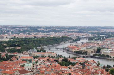 Fototapeta na wymiar View on Prague cityscape