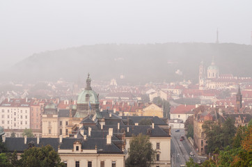 Fototapeta na wymiar View on Prague cityscape